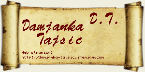 Damjanka Tajsić vizit kartica